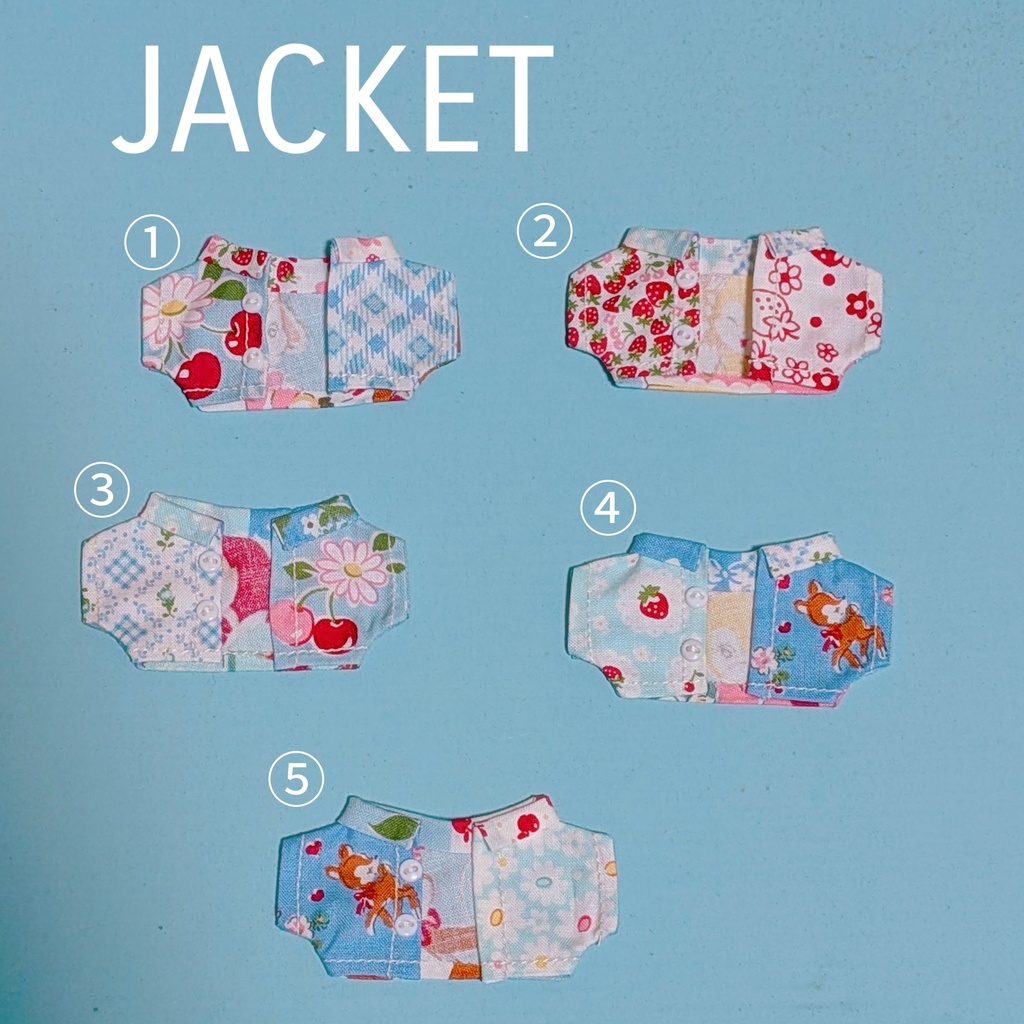 【ぬい服】レトロキャラクターTシャツ&ジャケット