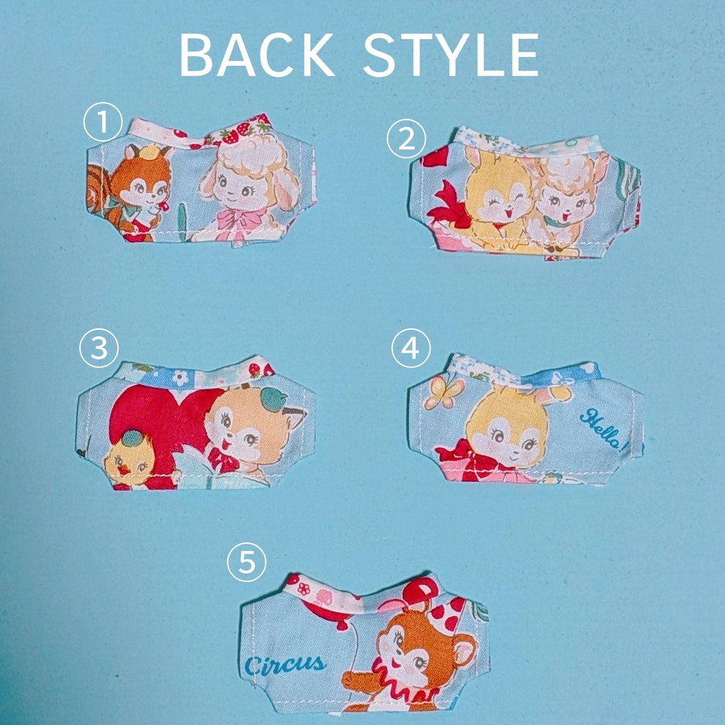 【ぬい服】レトロキャラクターTシャツ&ジャケット