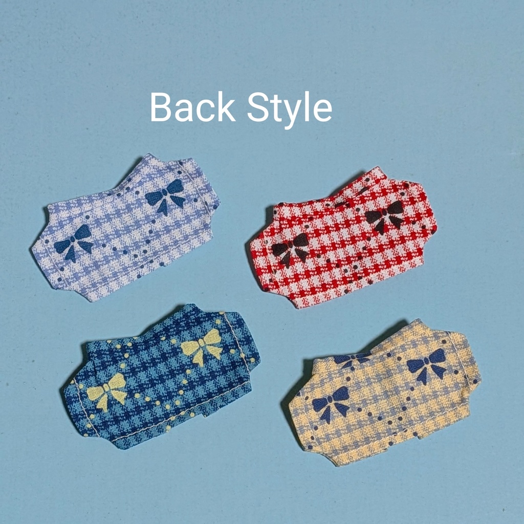 【ぬい服】チェック×リボン柄ジャケット【アウター】