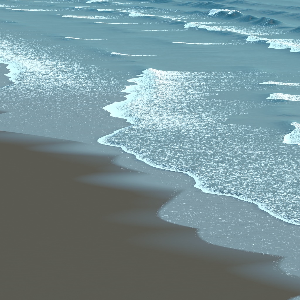 波打ち際シェーダー「nmSeashore」&ワールドギミックセット