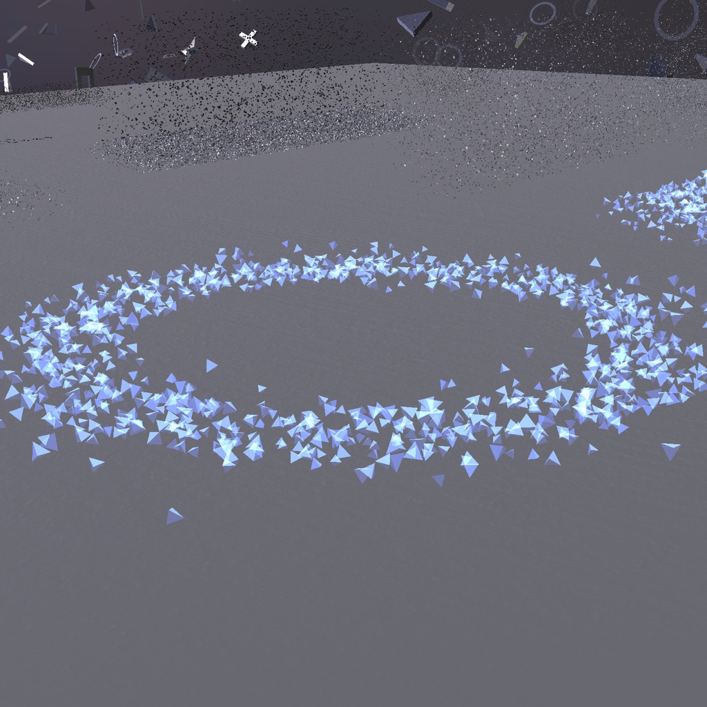 アステロイドベルトシェーダー「nmAsteroidBelt」&ワールド背景用Sci-Fi宇宙船セット