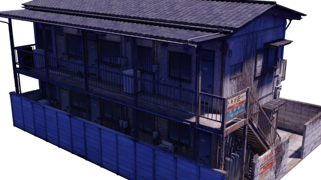 3Dモデル「アパート」