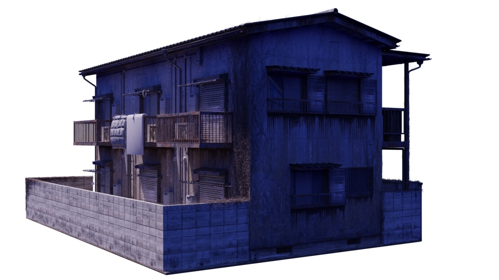 3Dモデル「アパート」