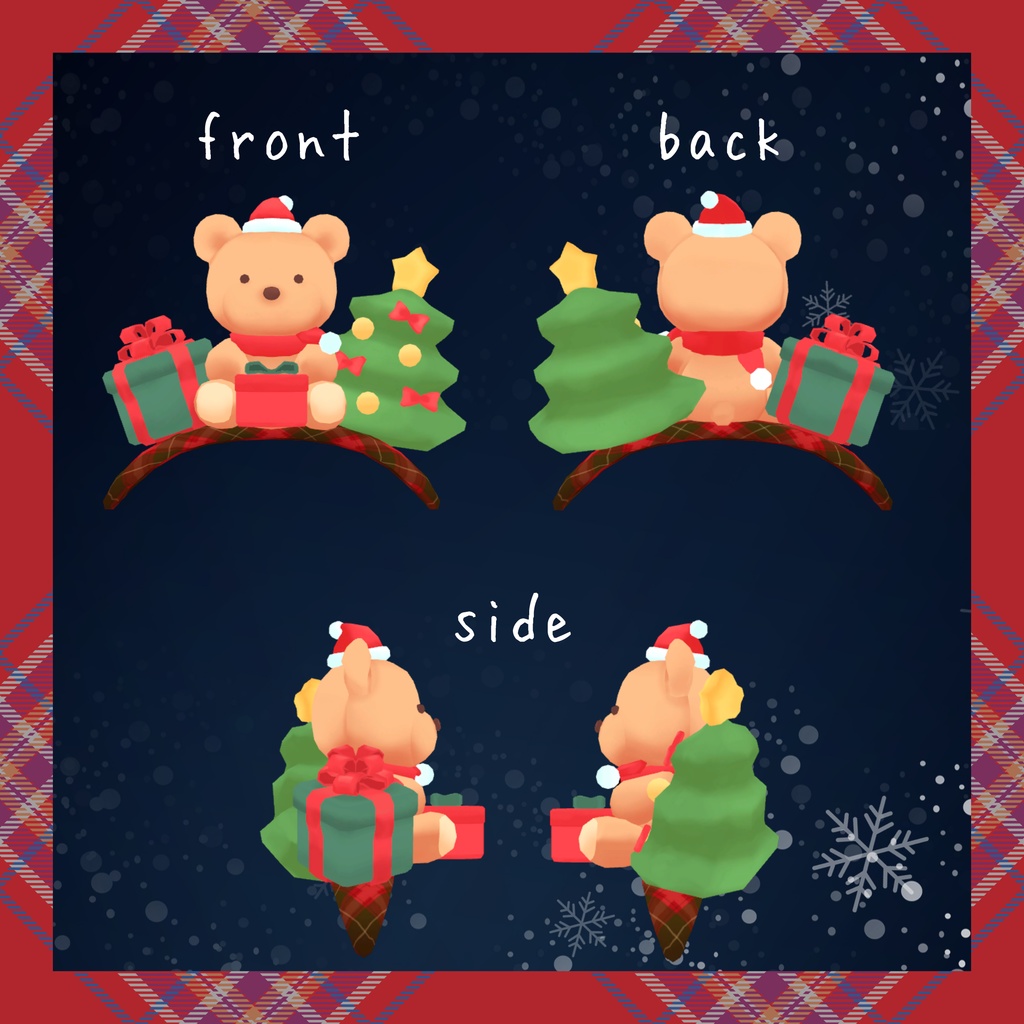 くまさんカチューシャ【VRChat想定】