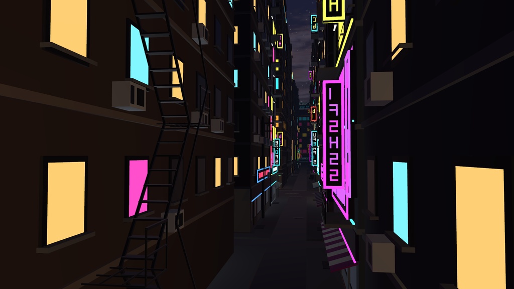 【無料】VRChat向け Neon City Editor 夜のネオン歓楽街自動生成ツール