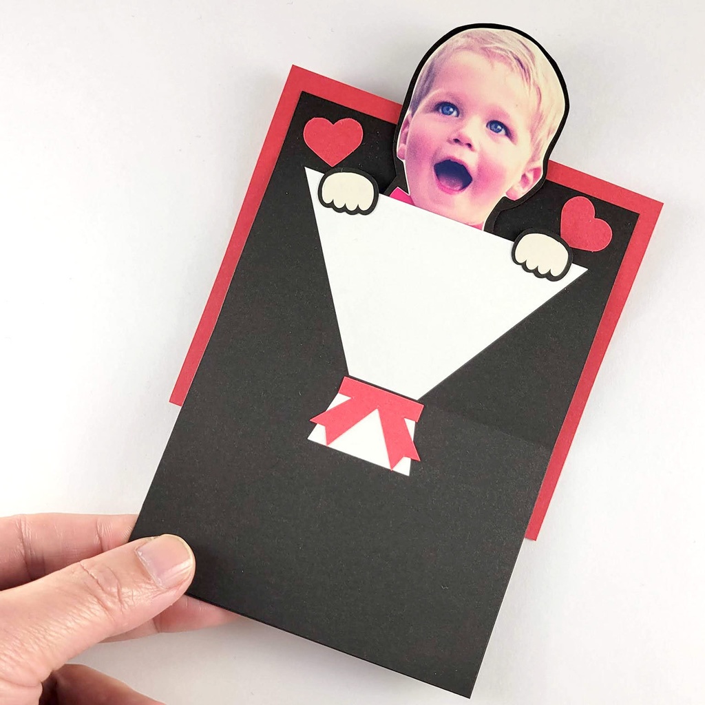 【母の日】花束Ver.のいないいないばあメッセージカードが作れる型紙(ダウンロード版)