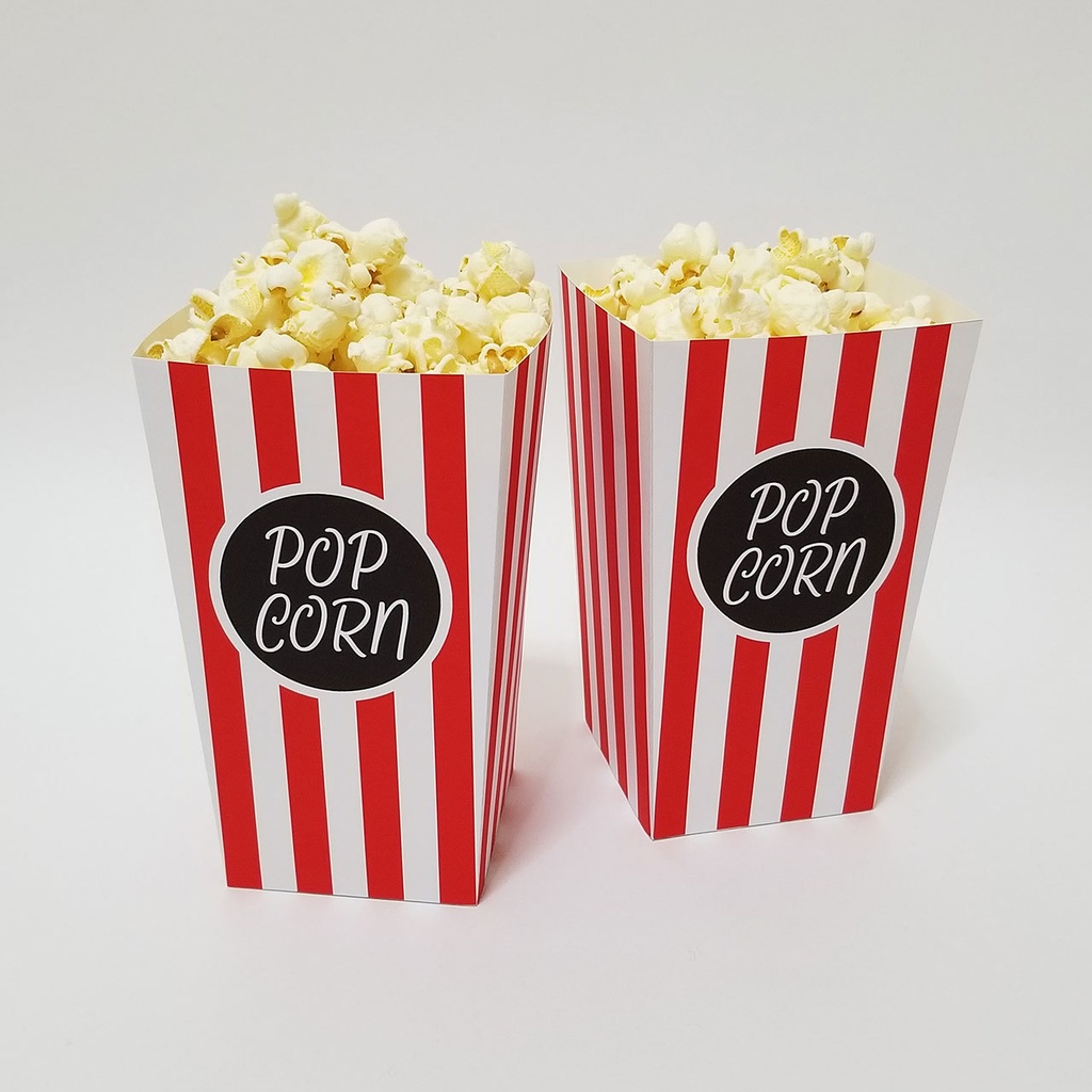 【お家でシアター気分を楽しもう!】手作りポップコーンケースの印刷素材(ダウンロード販売)