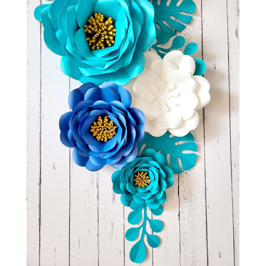 【ウェディング・卒園・送別会の装飾】手作りジャイアントフラワーの型紙セット(ダウンロード販売)