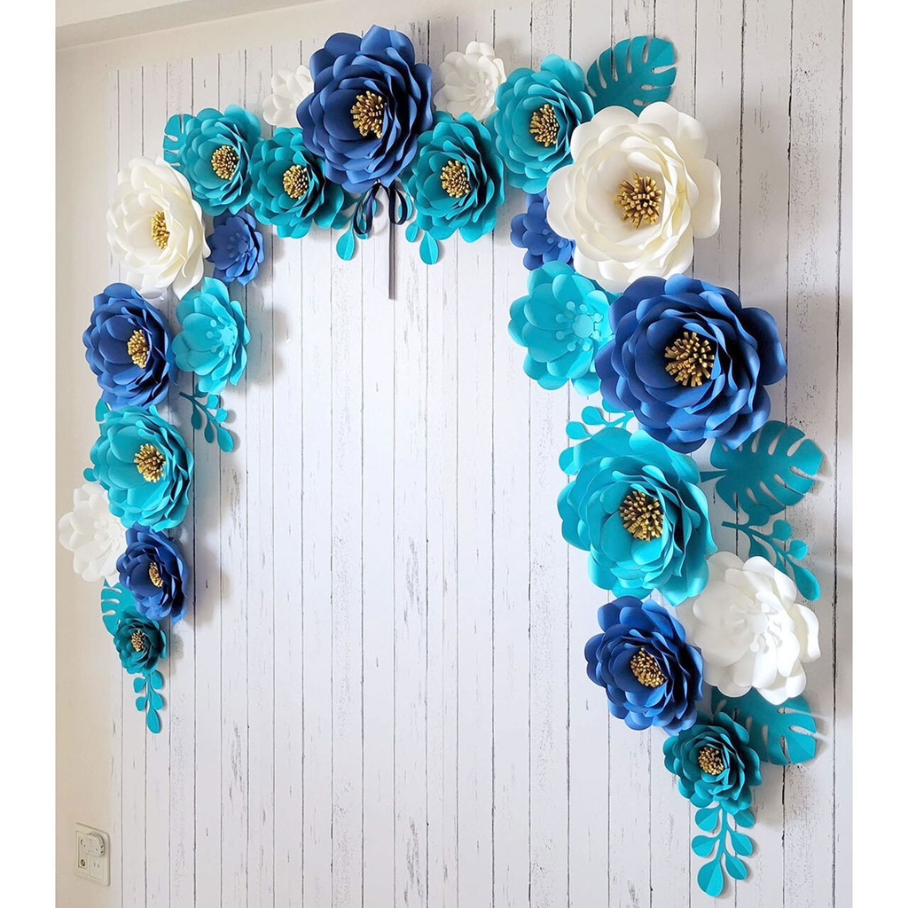 【ウェディング・卒園・送別会の装飾】手作りジャイアントフラワーの型紙セット(ダウンロード販売)