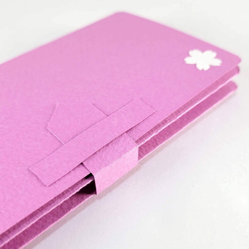 スマホケース風手作りアルバム(三つ折り)の型紙 〜仕掛け&装飾付きデラックスVer.〜