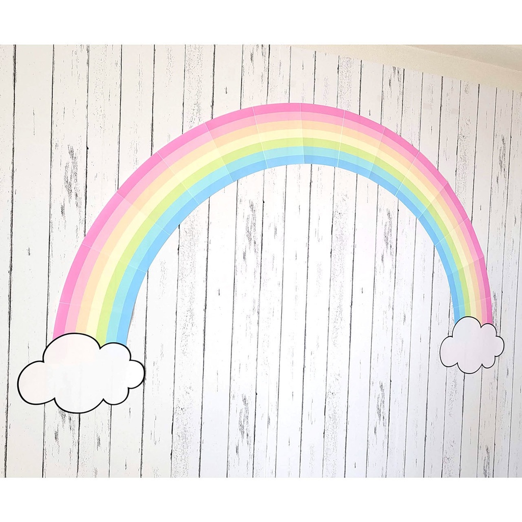 虹のアーチの寄せ書きフォトスポットが作れる素材(ダウンロード版)