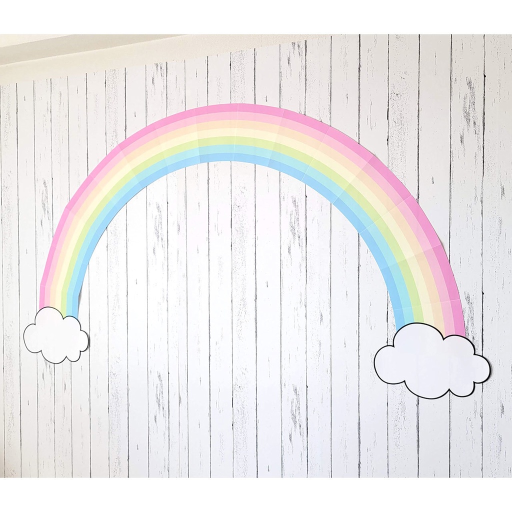 虹のアーチの寄せ書きフォトスポットが作れる素材(ダウンロード版)