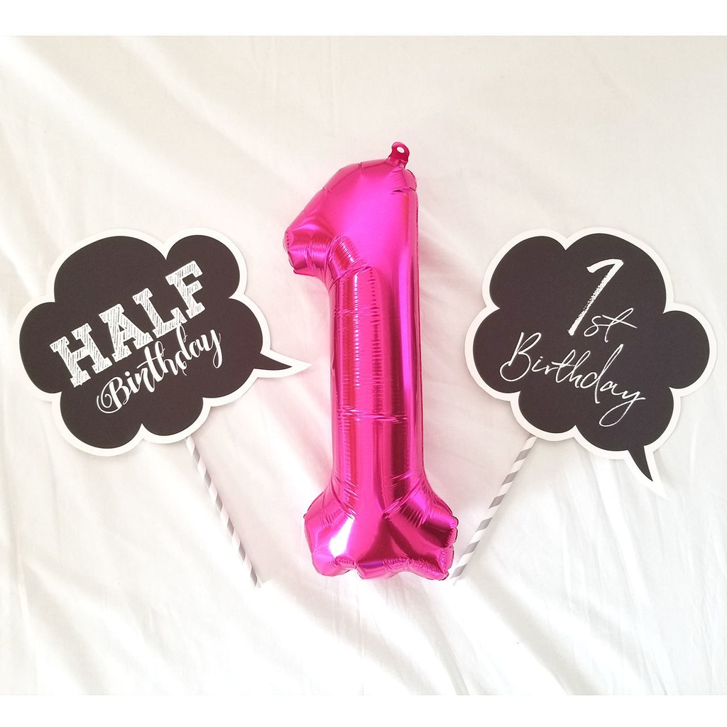 誕生日フォトプロップス10種デザインの素材セット(ダウンロード版)