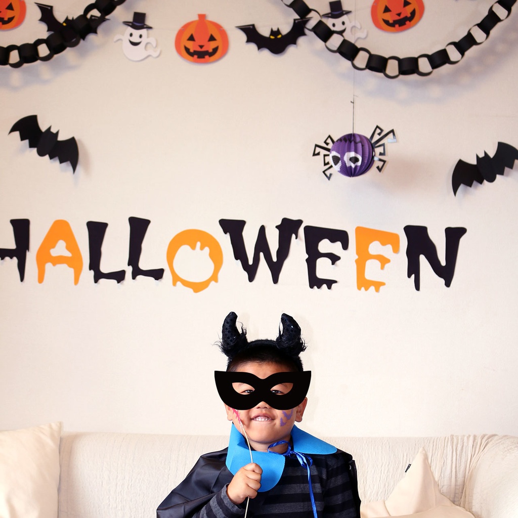 「HALLOWEEN」の文字のハロウィンバナー素材(ダウンロード販売)