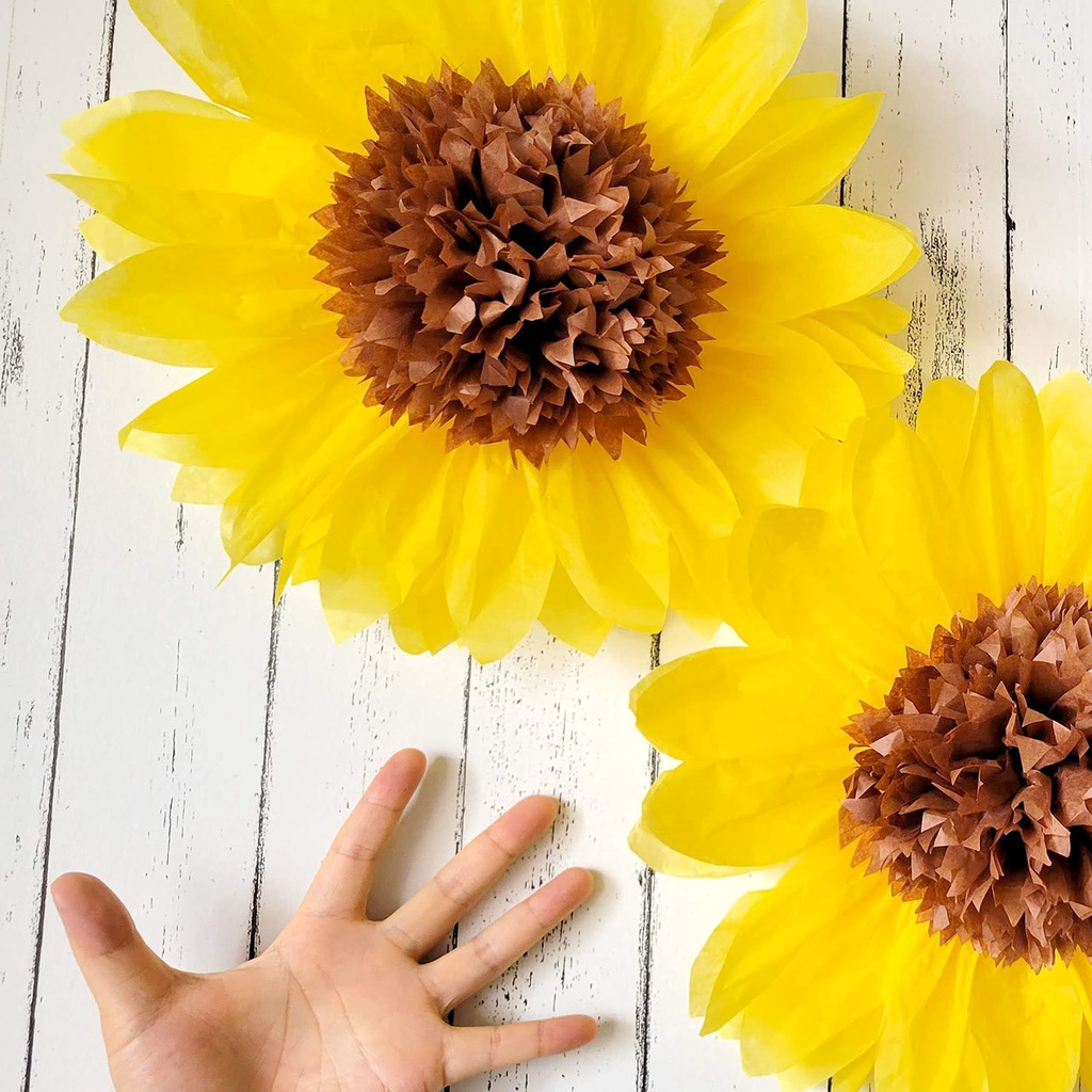 ひまわりジャイアントペーパーフラワー手作りキット(2点セット)