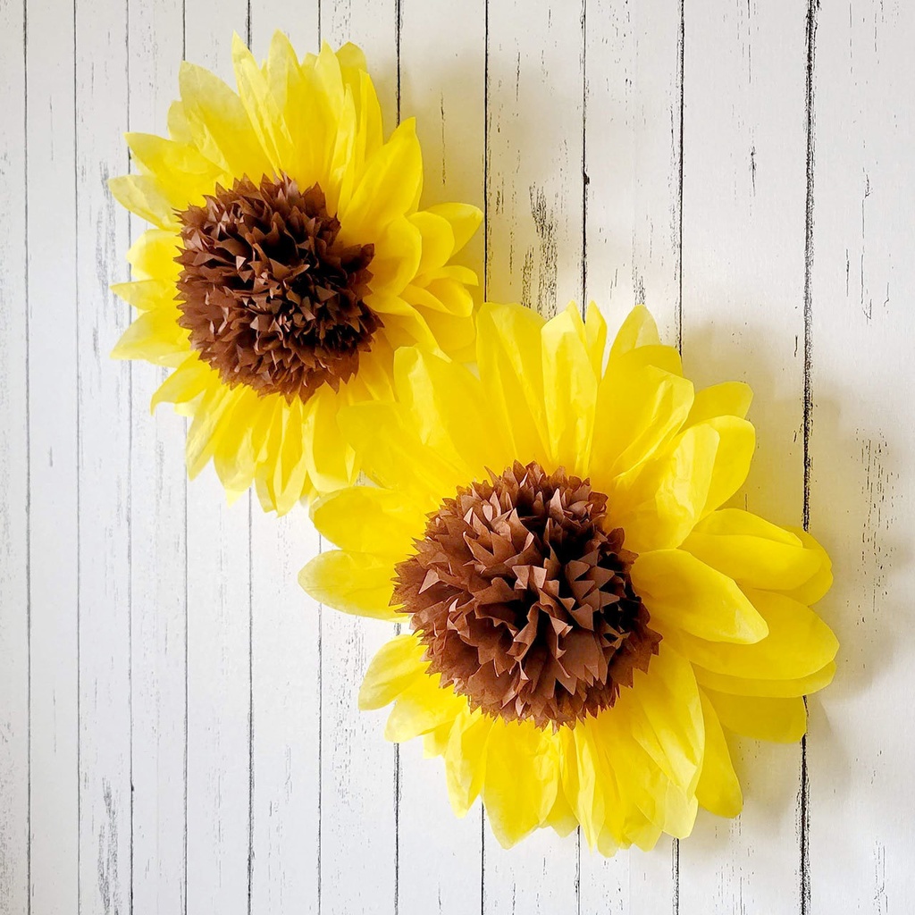 ひまわりジャイアントペーパーフラワー手作りキット(2点セット)