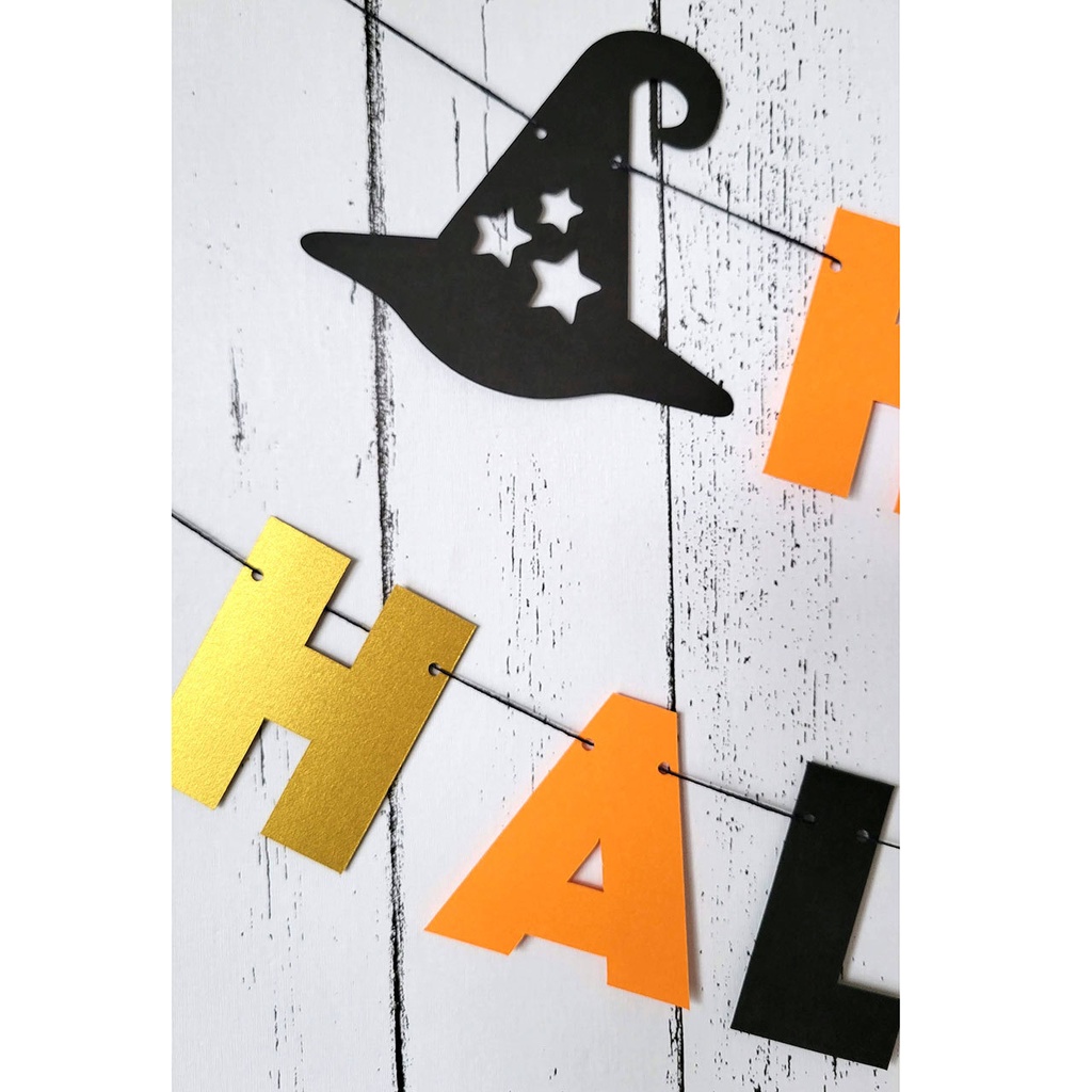 5種のハロウィンモチーフと3色カラーが可愛い!ハロウィンガーランド