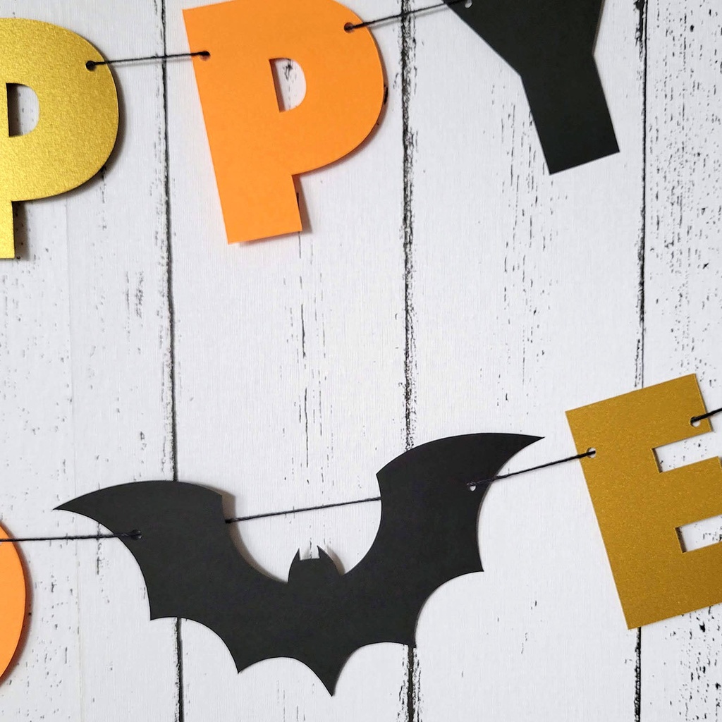 5種のハロウィンモチーフと3色カラーが可愛い!ハロウィンガーランド