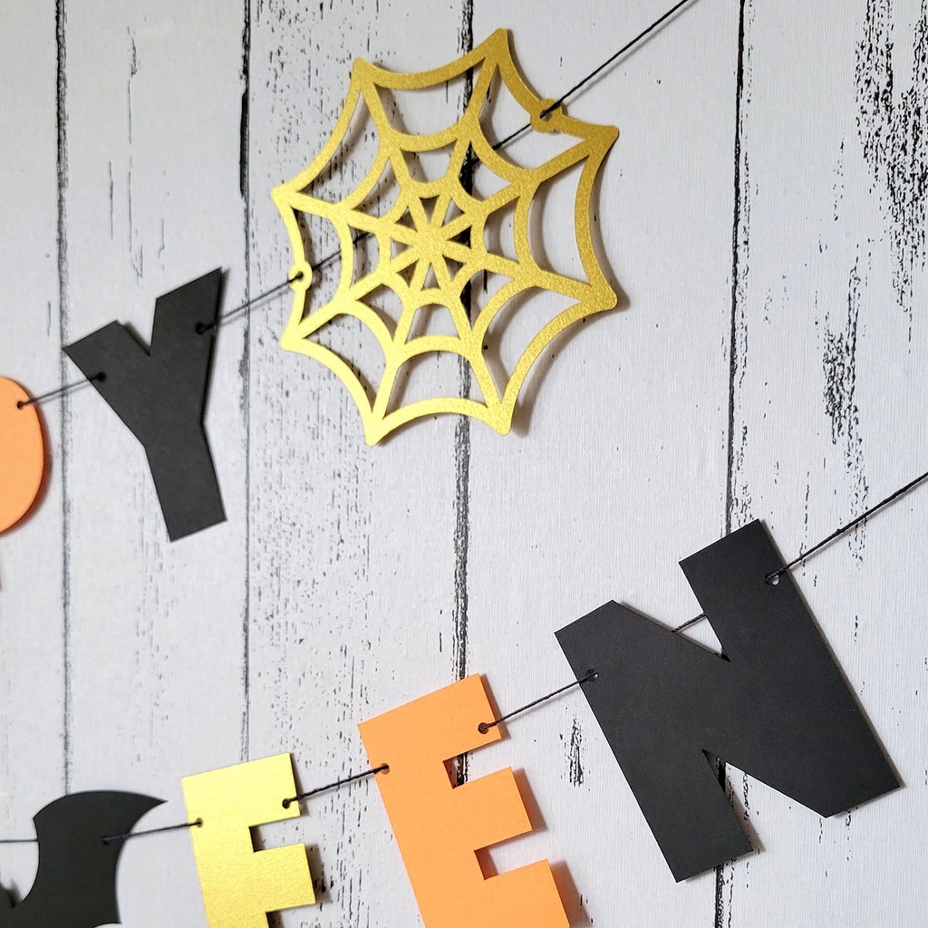 5種のハロウィンモチーフと3色カラーが可愛い!ハロウィンガーランド