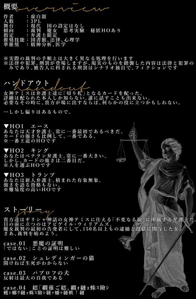 【CoC】アビゲイルの偽証 SPLL:E109456