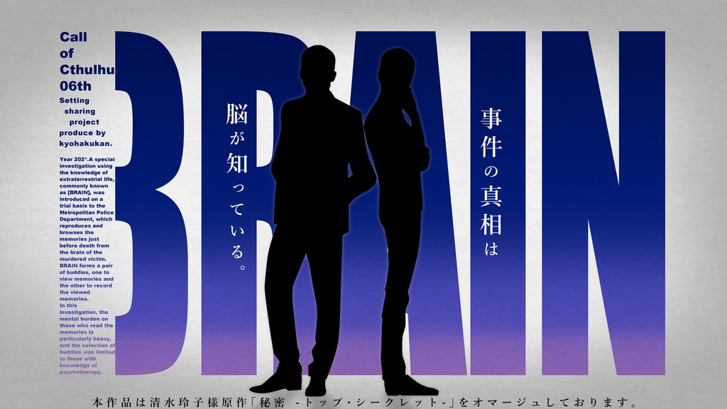 【CoC】BRAIN / case00.宛先無き残障