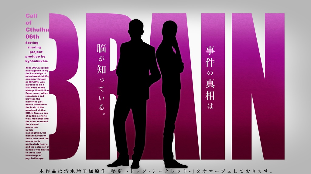 【CoC】BRAIN / case.01 正義の惨症 SPLL:E110649
