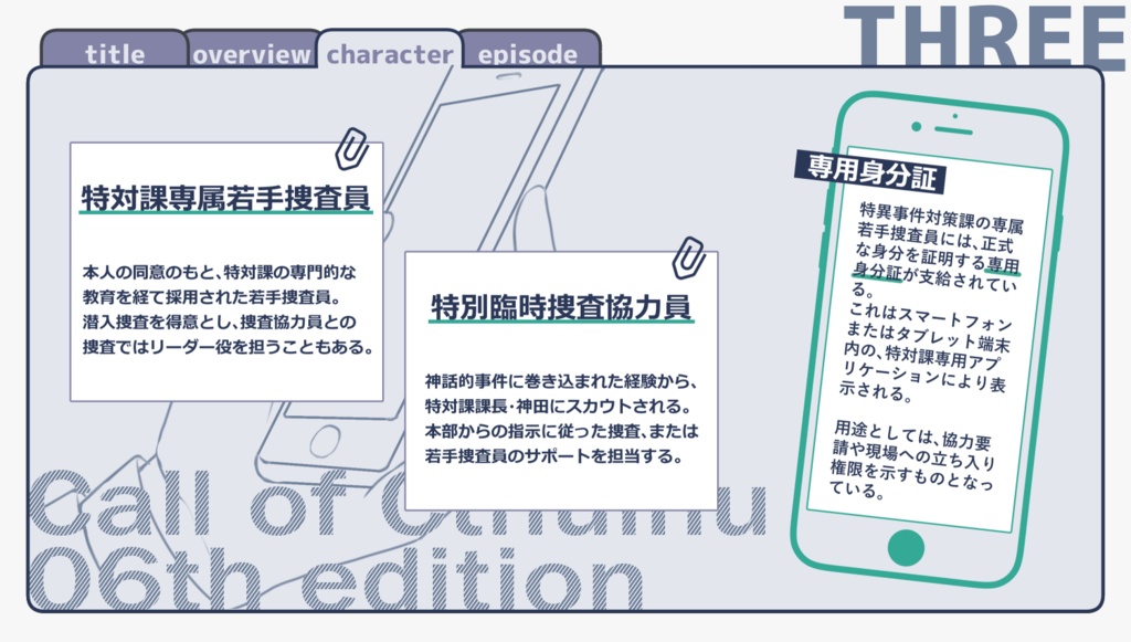 【CoC】特異事件対策課 SPLL:E191765
