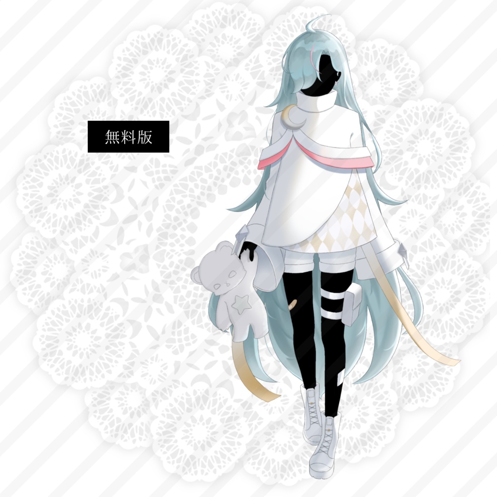 【無料版あり】立ち絵素材_女の子_天使_髪色差分_瞳の色差分