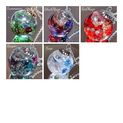 【展示】FF14 ジョブイメージガラスドームネックレス