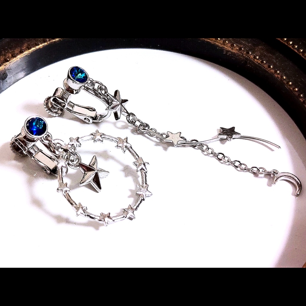 FFⅩⅣ 占星術師イメージイヤリング(ピアス変更可)