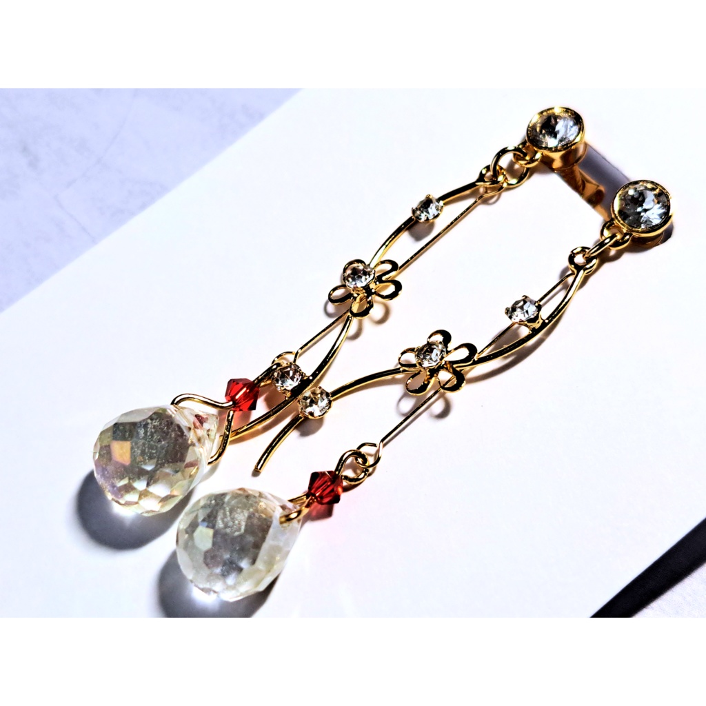 白魔道士イメージイヤリング(ピアス変更可能です)