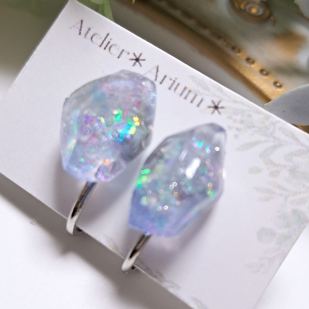 FF14 古代人イメージ 鉱石イヤリング(ピアス、イヤーカフ変更可能)