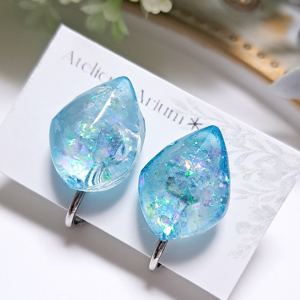 FF14 古代人イメージ 鉱石イヤリング(ピアス、イヤーカフ変更可能)