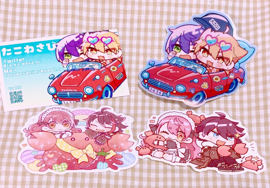 紅ズワイガニステッカー