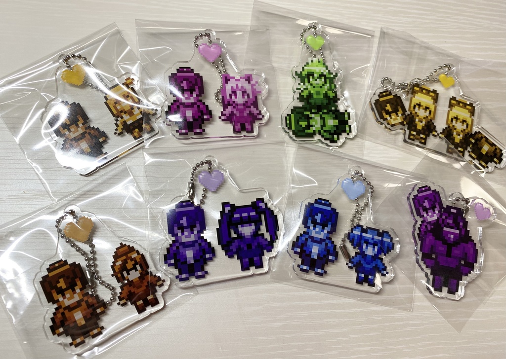 【デスゲーム番長】ドットキャラアクリルキーホルダー(全16種)