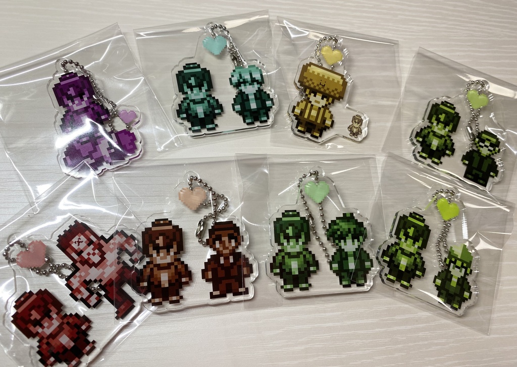 【デスゲーム番長】ドットキャラアクリルキーホルダー(全16種)