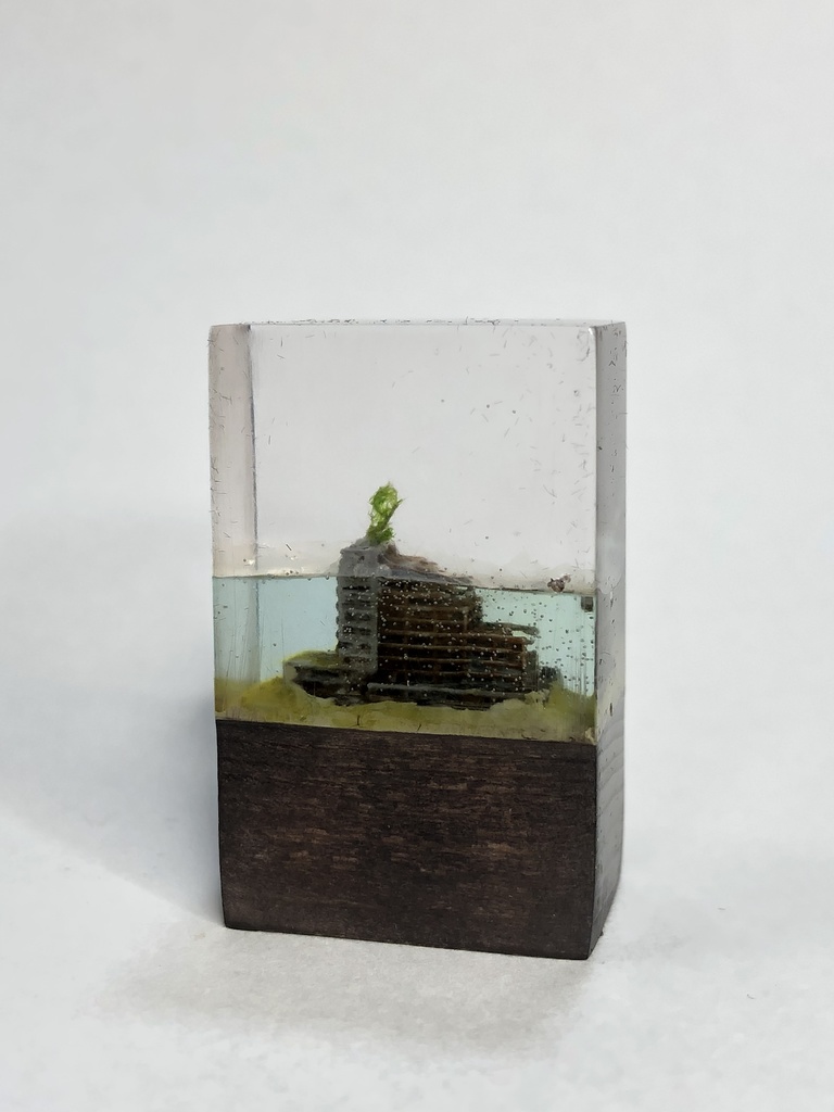 ミニ水没ジオラマ アウトレット品