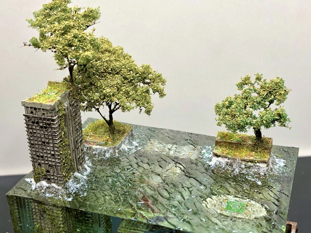 水没夜景ジオラマ