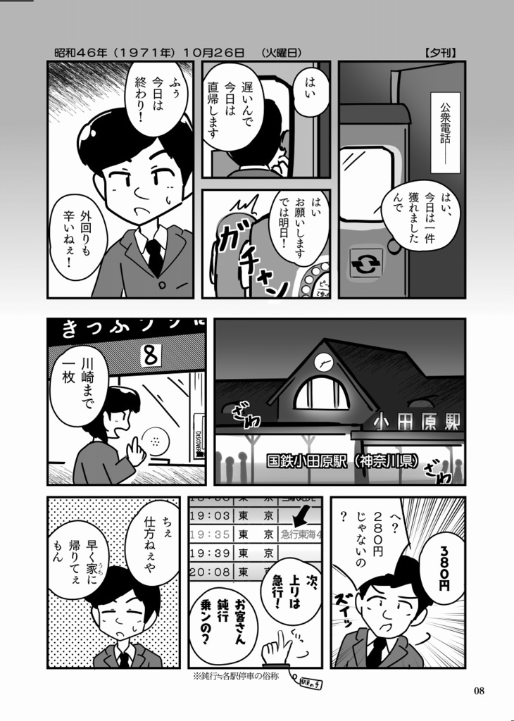 一枚の急行券から