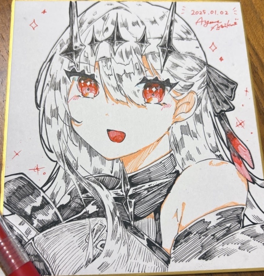 ミニ色紙 モダニア(勝利の女神:NIKKE)