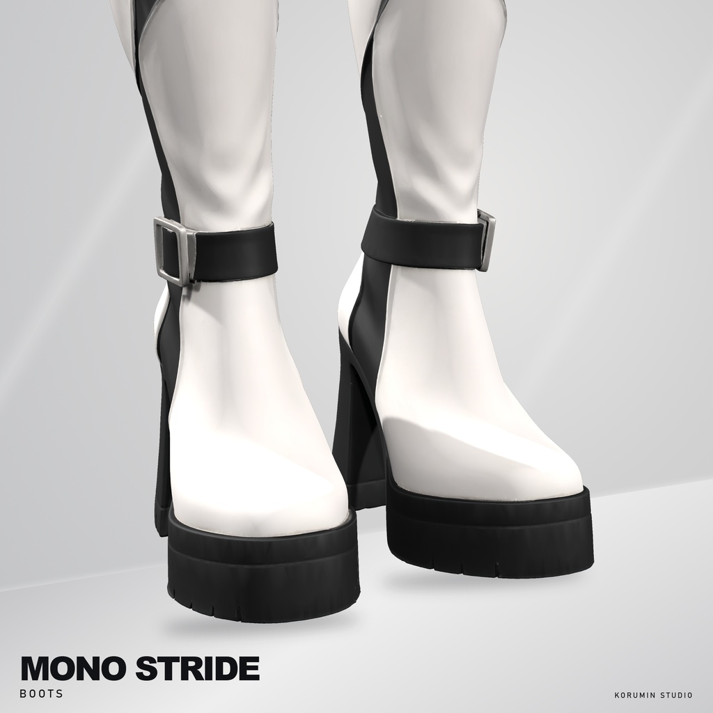 【10アバター対応・6色】MONO STRIDE BOOTS|厚底ロングブーツ