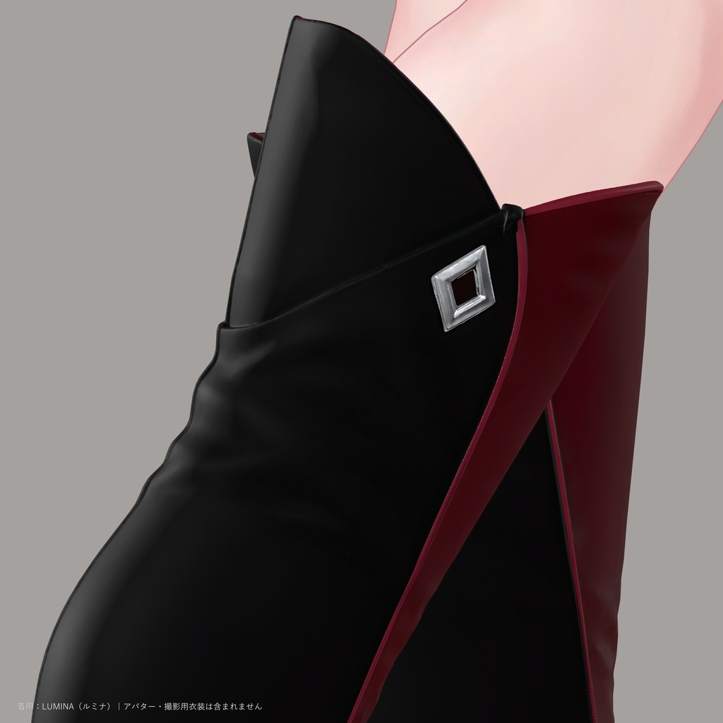 【20アバター対応・8色】VELVET EDGE BOOTS|ロングブーツ・lilToon