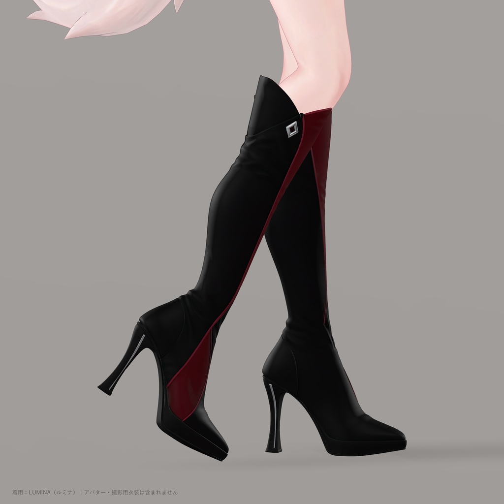 【20アバター対応・8色】VELVET EDGE BOOTS|ロングブーツ・lilToon