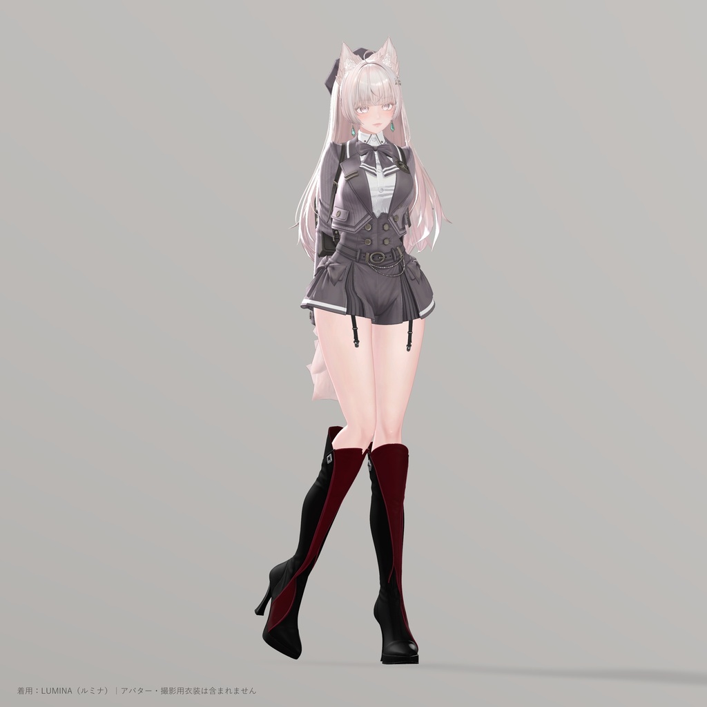 【20アバター対応・8色】VELVET EDGE BOOTS|ロングブーツ・lilToon