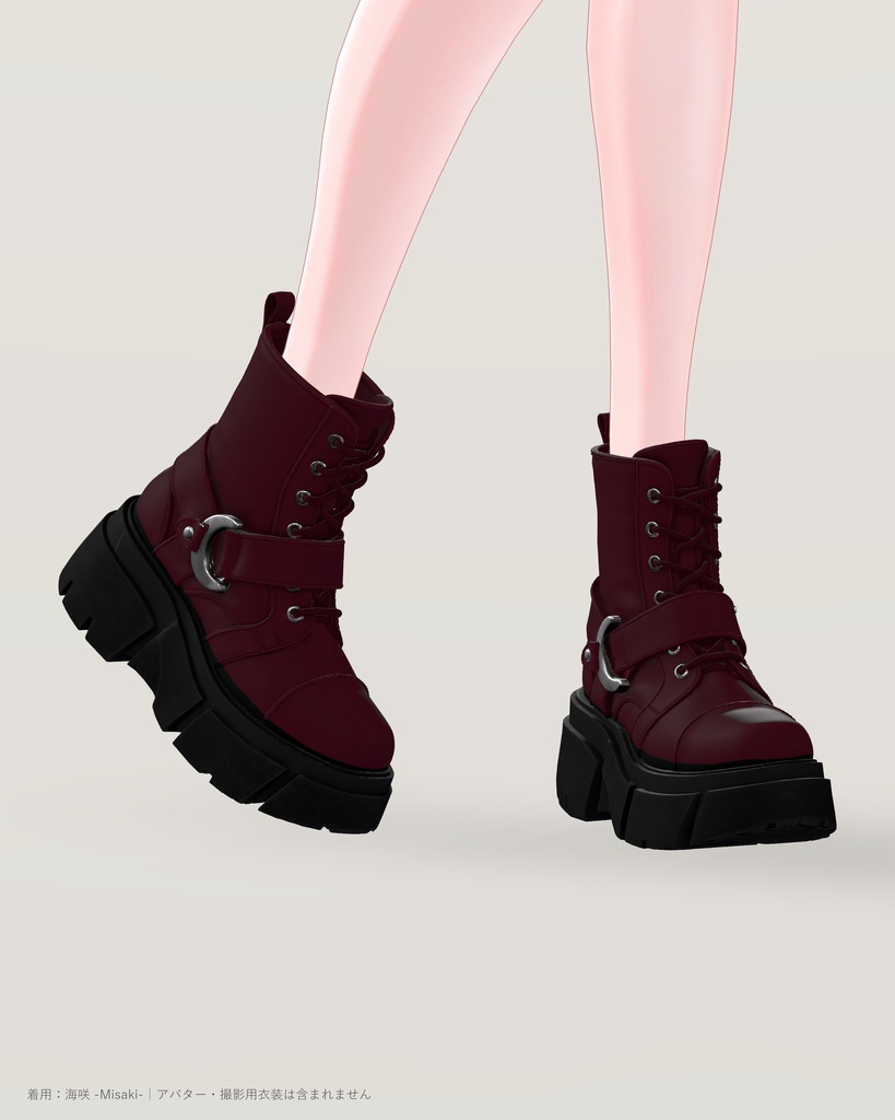 CRESCENT HARNESS BOOTS|厚底ハーネスブーツ