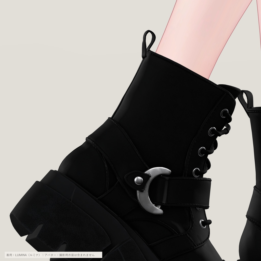 CRESCENT HARNESS BOOTS|厚底ハーネスブーツ