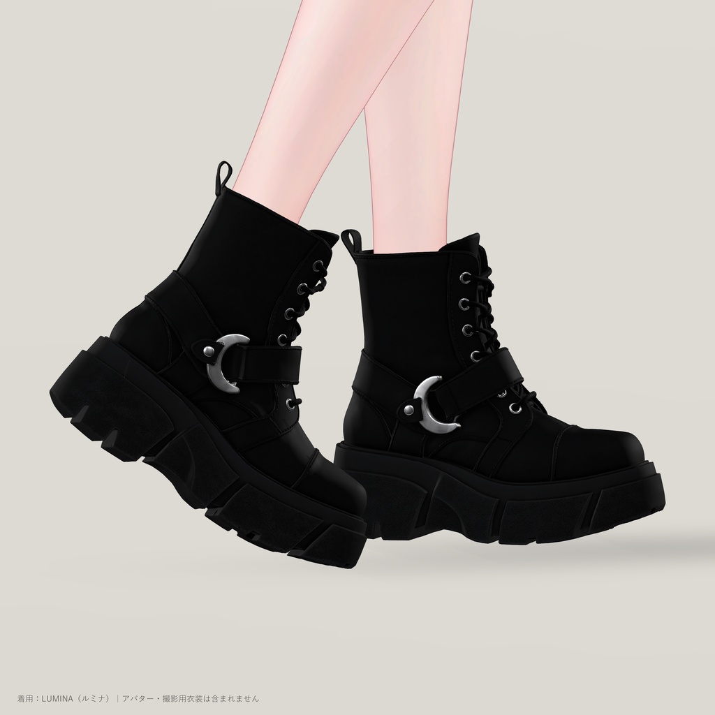 CRESCENT HARNESS BOOTS|厚底ハーネスブーツ