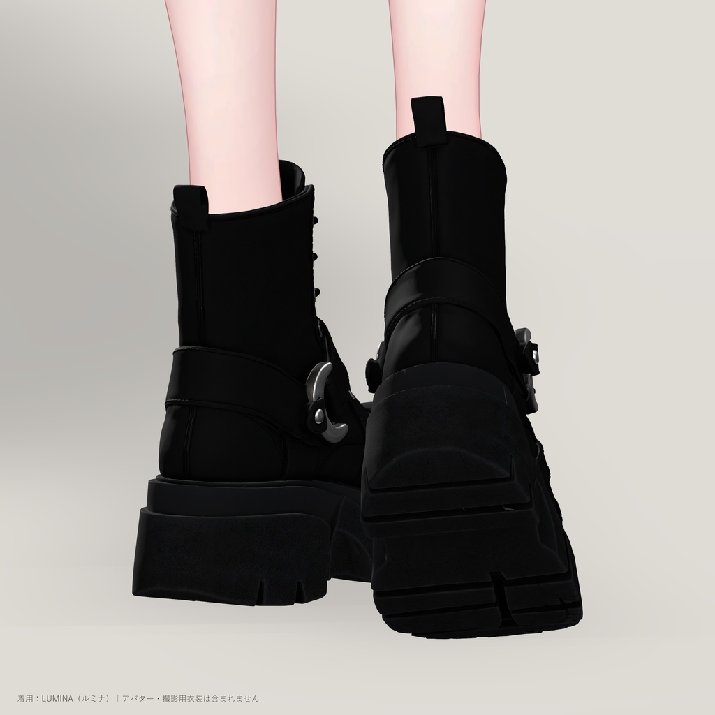 CRESCENT HARNESS BOOTS|厚底ハーネスブーツ
