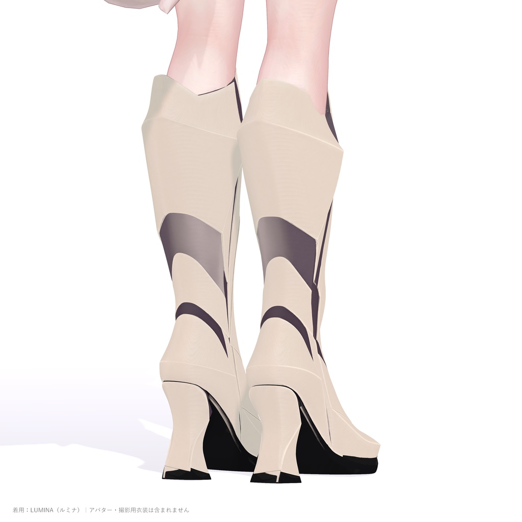 【10色・21アバター対応】PRISM VEIL BOOTS|プリズムロングブーツ