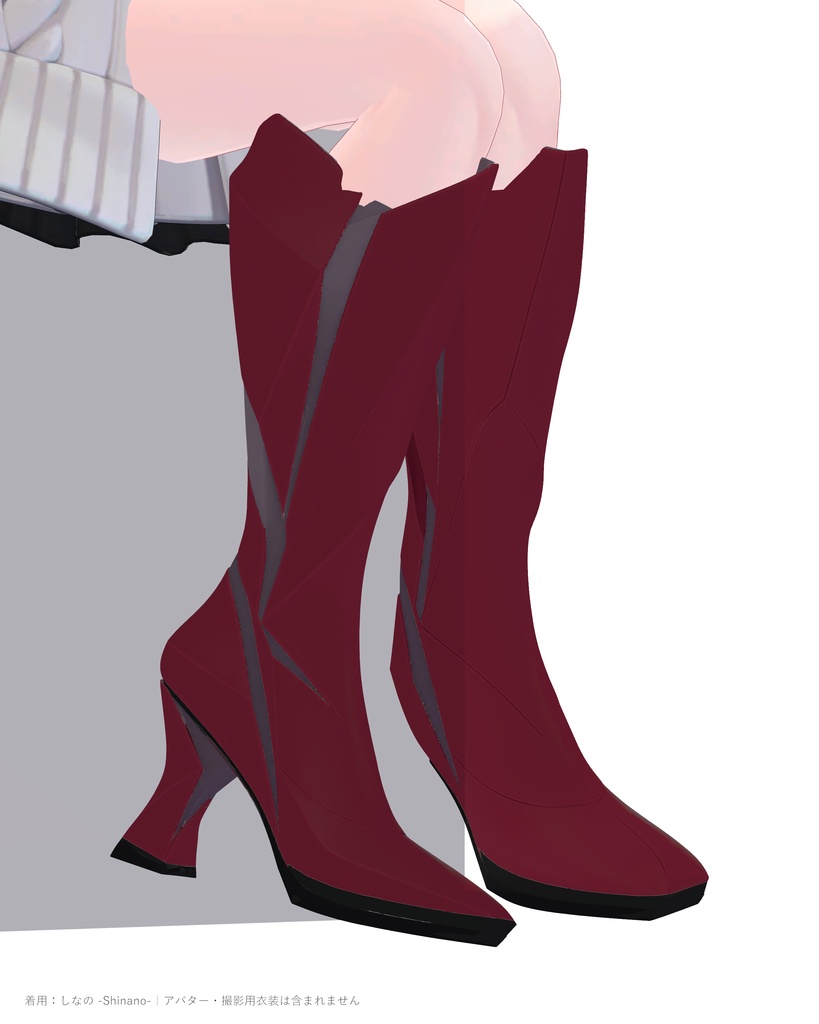 【10色・21アバター対応】PRISM VEIL BOOTS|プリズムロングブーツ